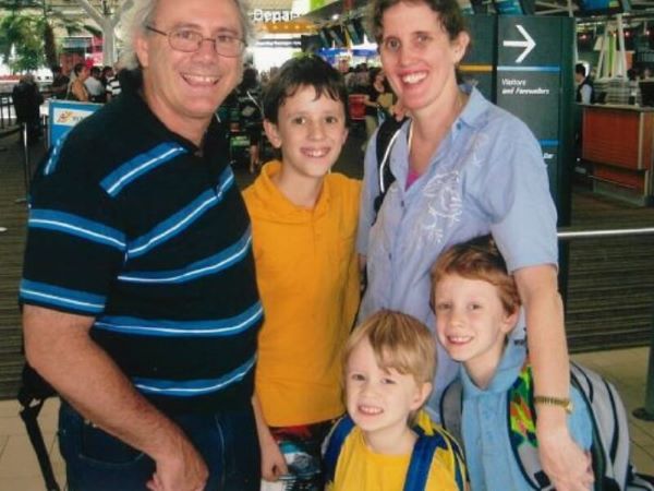 daniel and his family about to go on a family holiday