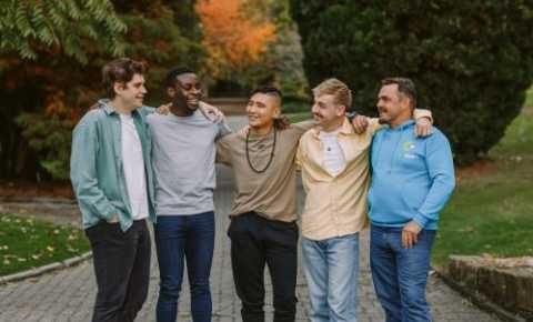 a group of young men who are from a range of cultural backgrounds